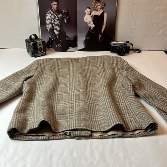 Vintage houndstooth 100% pure wool blazer - Picture 14 of 15